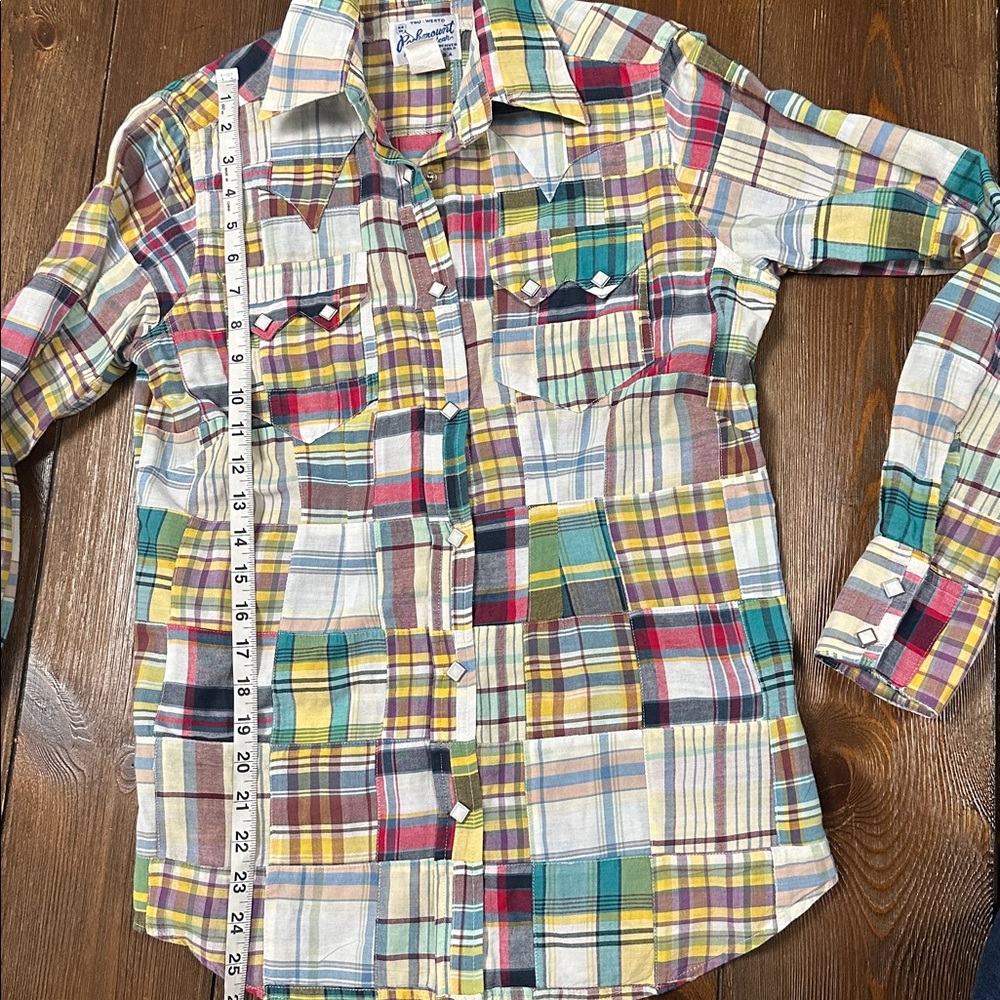 Rockmount Patchwork Plaid Button Down Shirt - image 7